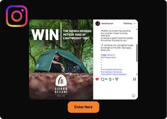 Win with Sierra Designs