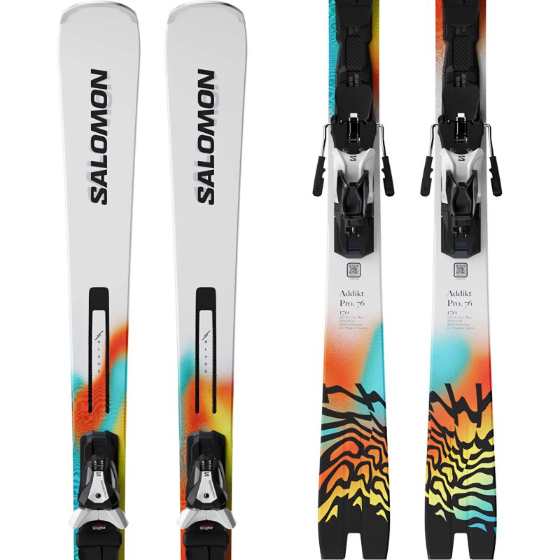 Salomon Addikt Pro 76 Skis + MI12 GripWalk Bindings