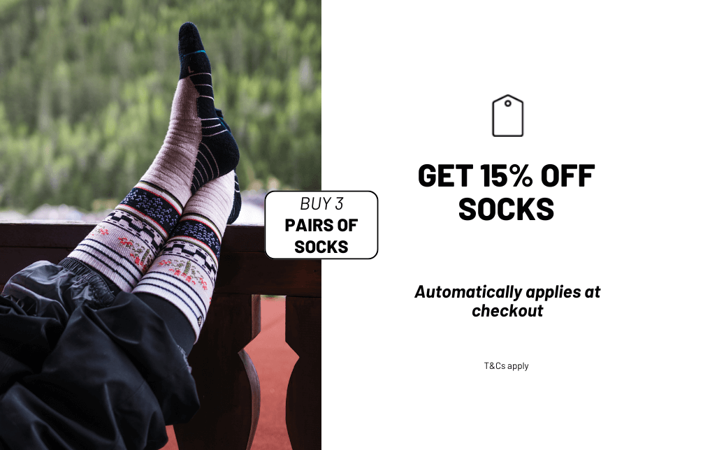 15% Off  Socks