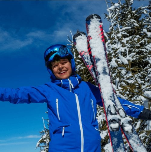 Kids in the mountains